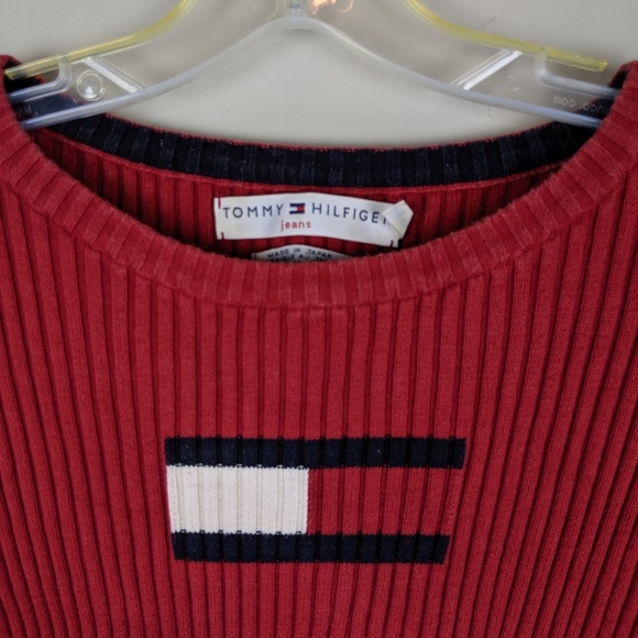 Tommy Hilfiger | Red Knit Flag Sweater - E86 - Picture 4 of 5